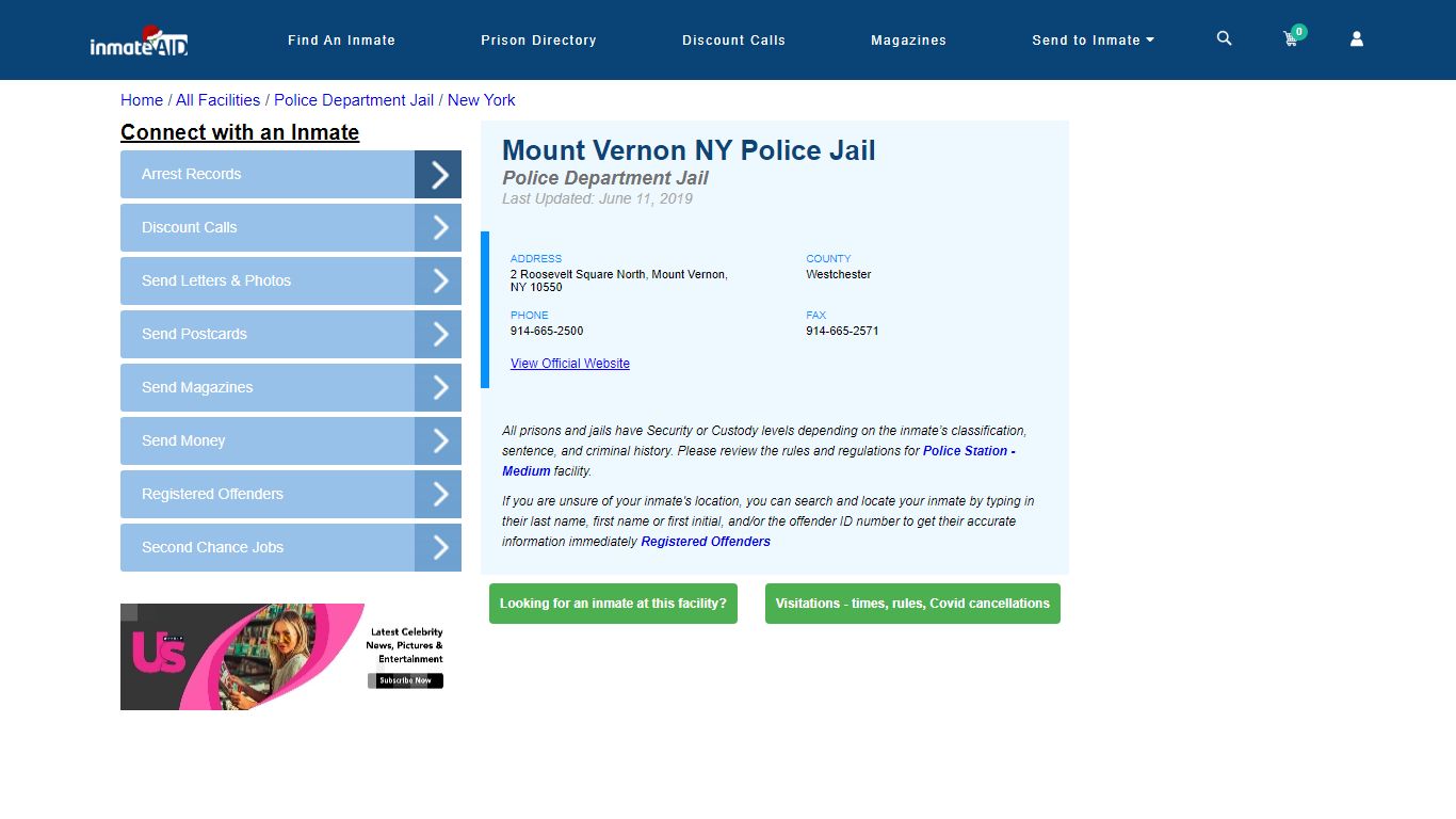 Mount Vernon NY Police Jail & Inmate Search - Mount Vernon, NY